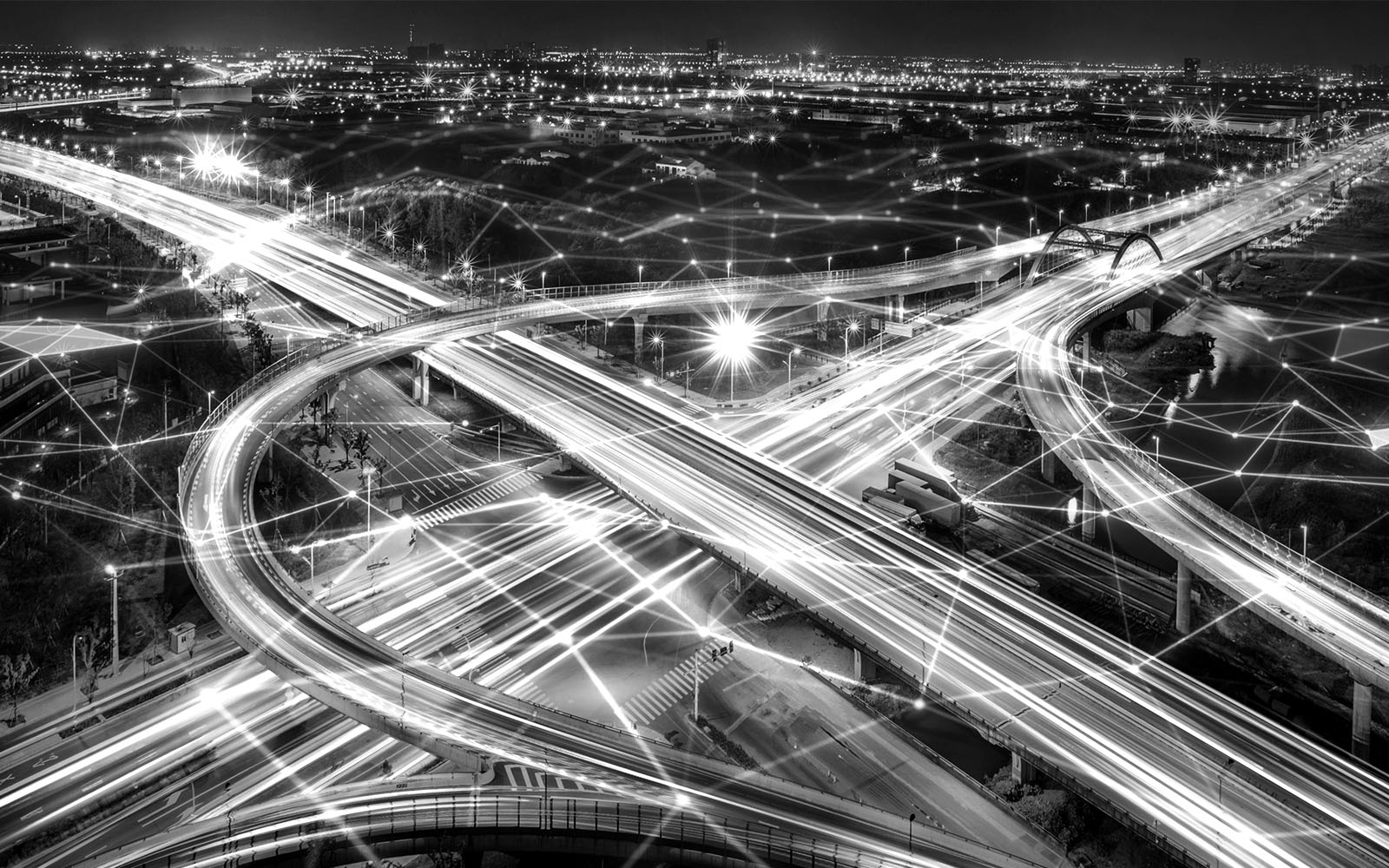 Rush hour traffic fast moving hyper lapse at night overhead of busy intersection traffic at night moving fast light road lane effect line light