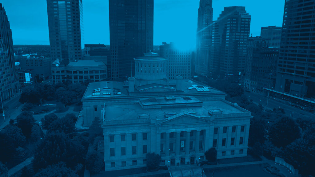 ohio statehouse before skyscrapers