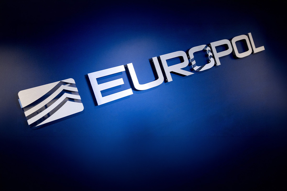 Europol logo on blue
